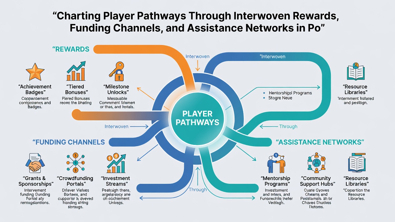 Beispielhafte Darstellung von Assistenznetzwerken und Zahlungsoptionen in mobilen Spielumgebungen