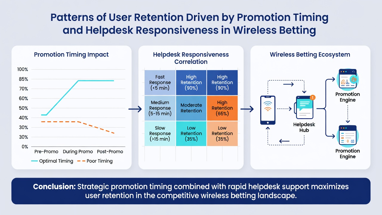 Übersicht zu Helpdesk-Reaktionszeiten und daraus resultierenden Retention-Kurven in Betting-Apps